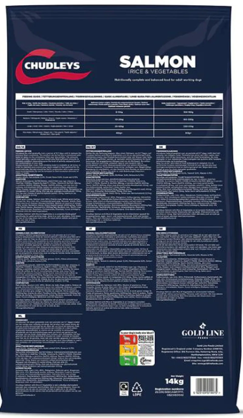 Chudleys Salmon with Rice and Vegetables 14kg -1